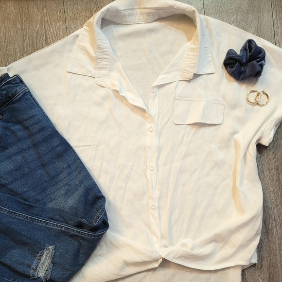 White Button Down Shirt - Picture 1 of 7